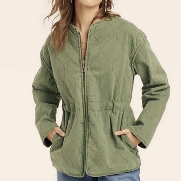 Universal Thread Jackets & Blazers - Universal Thread quilted cinch jacket, green Size Medium